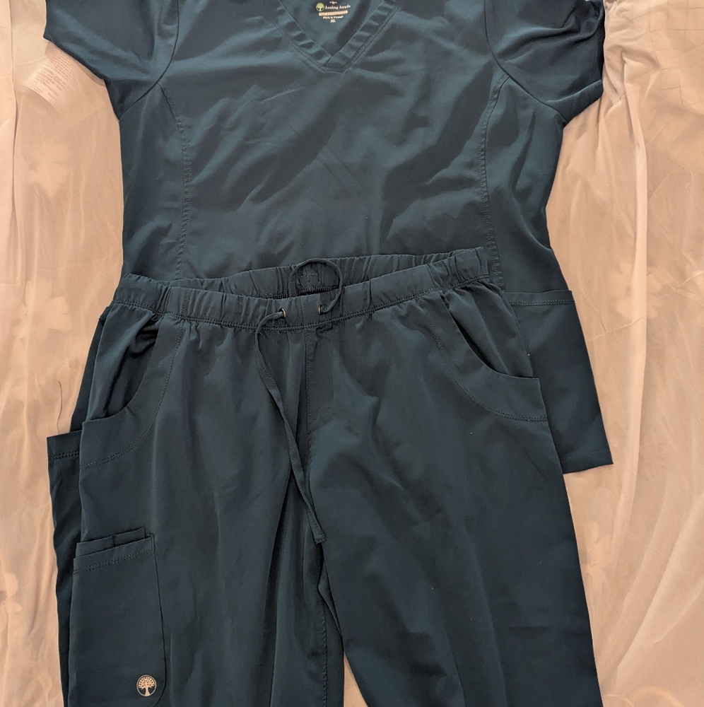 Navy Blue Women's Scrub Set